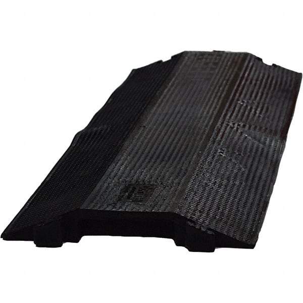 PRO-SAFE - 36" Long x 10-1/2" Wide x 1-1/2" High, Polyurethane Ramp Cable Guard - 8,850 Lb Load Limit - USA Tool & Supply