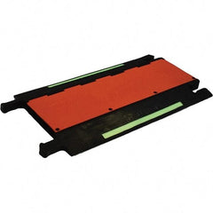 PRO-SAFE - 36" Long x 20" Wide x 1-3/4" High, Polyurethane Ramp Cable Guard - 20,000 Lb Load Limit - USA Tool & Supply