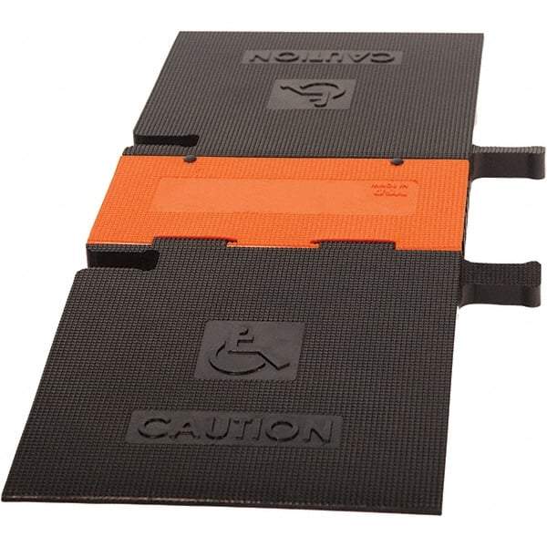 PRO-SAFE - 52-1/2" Long x 19" Wide x 1-3/4" High, Polyurethane Ramp Cable Guard - 20,000 Lb Load Limit - USA Tool & Supply