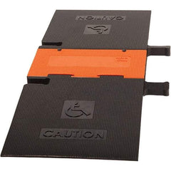 PRO-SAFE - 52-1/2" Long x 19" Wide x 1-3/4" High, Polyurethane Ramp Cable Guard - 20,000 Lb Load Limit - USA Tool & Supply