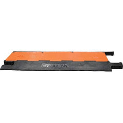 PRO-SAFE - 36" Long x 20" Wide x 1-3/4" High, Polyurethane Ramp Cable Guard - 20,000 Lb Load Limit - USA Tool & Supply