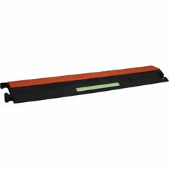 PRO-SAFE - 36" Long x 19" Wide x 2-1/2" High, Polyurethane Ramp Cable Guard - 12,250 Lb Load Limit - USA Tool & Supply