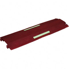 PRO-SAFE - 36" Long x 10-1/2" Wide x 1-1/2" High, Polyurethane Ramp Cable Guard - 8,850 Lb Load Limit - USA Tool & Supply