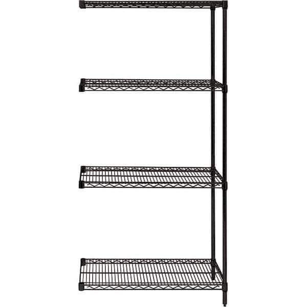 Quantum Storage - 60" Wide, 74 High, Open Shelving Accessory/Component - Use with #1630 Built-In Combination Lock - USA Tool & Supply