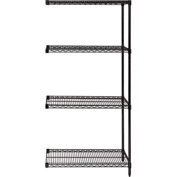 Quantum Storage - 60" Wide, 86 High, Open Shelving Accessory/Component - Use with #1630 Built-In Combination Lock - USA Tool & Supply