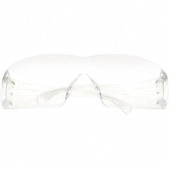 3M - Clear Lenses, Frameless Safety Glasses - Anti-Fog, Clear Frame, Size Universal, Wrap Around - USA Tool & Supply