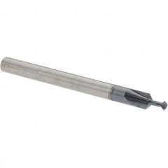 Accupro - 5/64° 5/64" Cut Diam, 0.039" Cut Width, 1/8" Shank, Solid Carbide Double-Angle Cutter - USA Tool & Supply