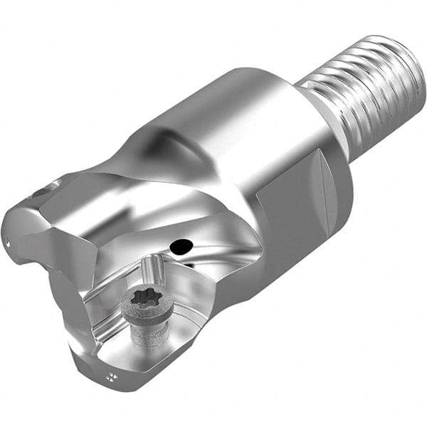 Seco - 12.4mm Cut Diam, 1.8mm Max Depth, M20 20mm Shank Diam, Modular Connection Indexable High-Feed End Mill - Screw Holding Method, LPKT09 Insert, R217.21 Toolholder, Through Coolant - USA Tool & Supply