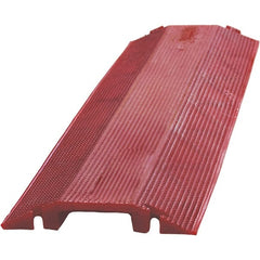PRO-SAFE - 36" Long x 10-1/2" Wide x 1-1/2" High, Polyurethane Ramp Cable Guard - USA Tool & Supply
