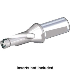 Kennametal - 98mm Max Drill Depth, 2xD, 49mm Diam, Indexable Insert Drill - 2 Inserts, 40mm Shank Diam, Whistle Notch Shank - USA Tool & Supply