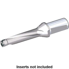 Kennametal - 172mm Max Drill Depth, 4xD, 44mm Diam, Indexable Insert Drill - 2 Inserts, 32mm Shank Diam, Whistle Notch Shank - USA Tool & Supply