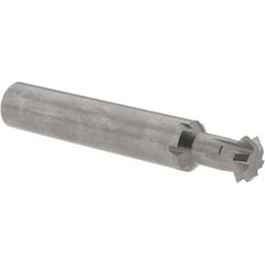 Accupro - 1/2° 1/2" Cut Diam, 0.187" Cut Width, 1/2" Shank, Solid Carbide Double-Angle Cutter - USA Tool & Supply