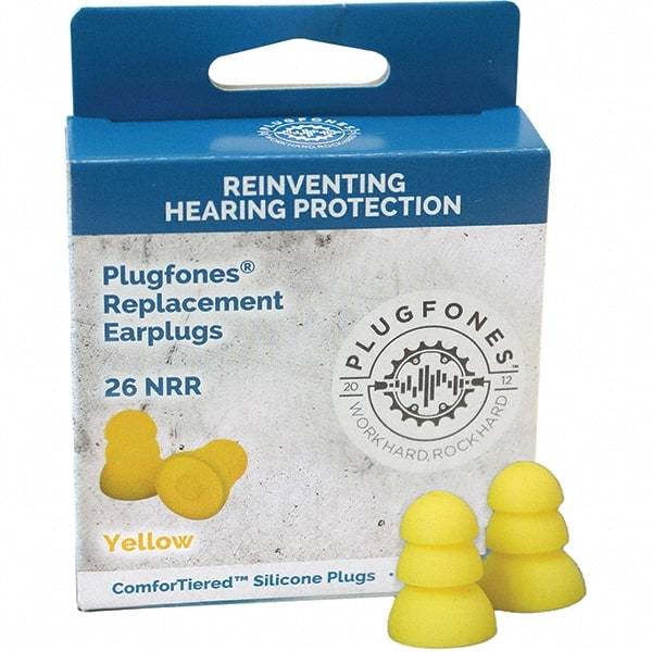 Plugfones - Hearing Protection/Communication Type: Earplugs w/Audio Noise Reduction Rating (dB): 26.00 - USA Tool & Supply