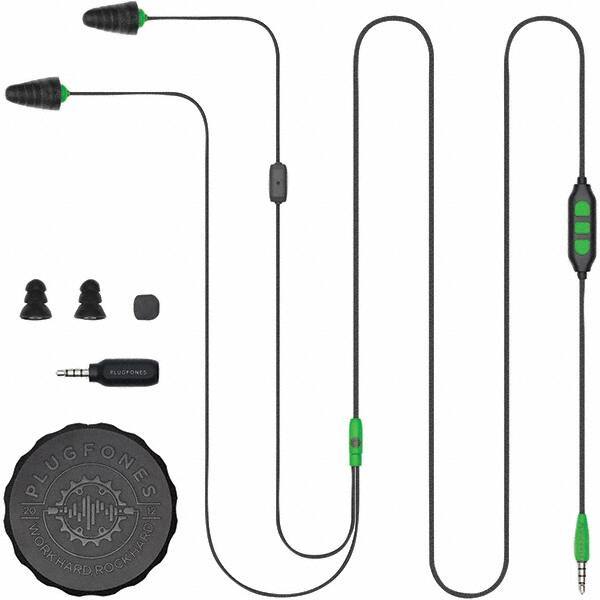 Plugfones - Hearing Protection/Communication Type: Earplugs w/Audio Noise Reduction Rating (dB): 26.00 - USA Tool & Supply