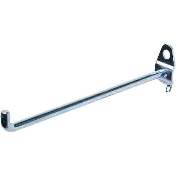 NMC - 6" Long Pegboard Hook - 6" Projection, 90° Bend, Steel - USA Tool & Supply