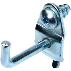 NMC - 1-1/8" Long Pegboard Hook - 1-1/8" Projection, 90° Bend, Steel - USA Tool & Supply