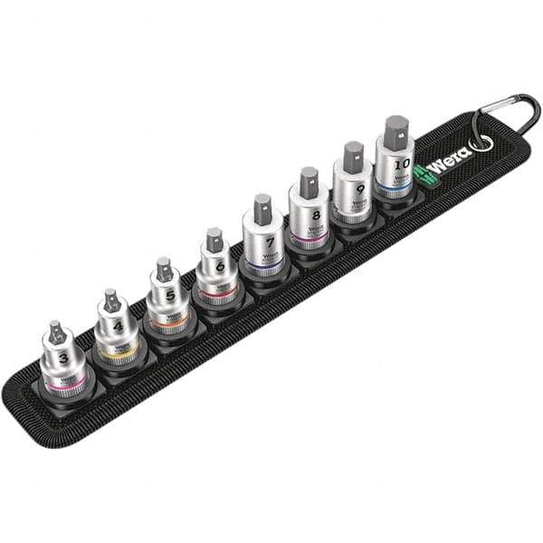 Wera - Hex & Torx Bit Socket Sets Type: Hex Bit Socket Set Drive Size: 3/8 - USA Tool & Supply