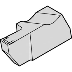 Kennametal - 3NGD K Grade KCU25, 4mm Cutting Width Carbide Grooving Insert - 1/4" Max Depth of Cut, Left Hand, 0.318mm Corner Radius, AlTiN Finish - USA Tool & Supply