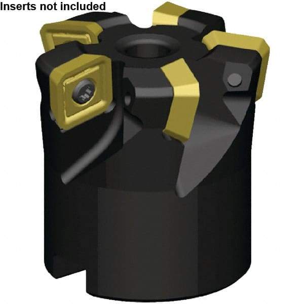 Kennametal - 12 Inserts, 102.97mm Cutter Diam, 1.65mm Max Depth of Cut, Indexable High-Feed Face Mill - 40mm Arbor Hole Diam, 63mm High, KSSM Toolholder, SE.X443AE.N7... Inserts, Series KSSM - USA Tool & Supply