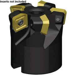 Kennametal - 5 Inserts, 28.82mm Cutter Diam, 0.065" Max Depth of Cut, Indexable High-Feed Face Mill - 3/4" Arbor Hole Diam, 1-3/4" High, KSSM Toolholder, SE.X443AE.N7... Inserts, Series KSSM - USA Tool & Supply