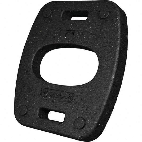 PRO-SAFE - 22" Wide x 2.6" High Recycled Rubber Vertical Panel Base - USA Tool & Supply