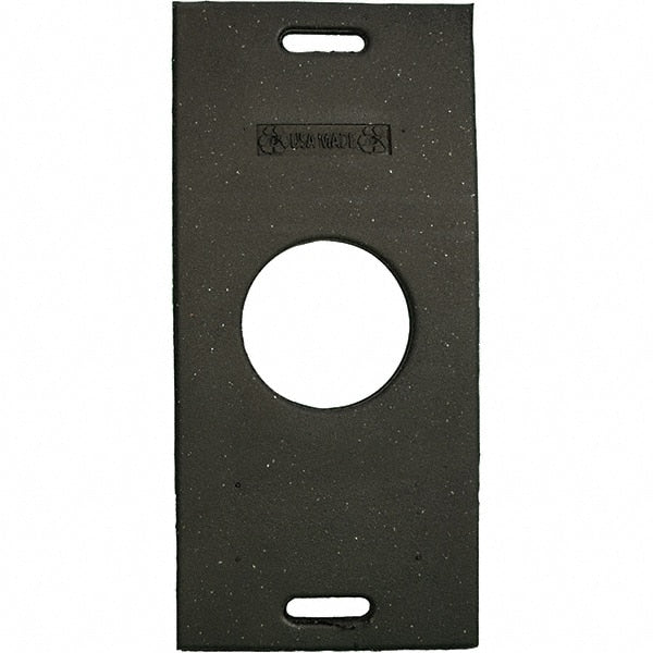 PRO-SAFE - 30" Wide x 2" High Recycled Rubber Channelizer Base - USA Tool & Supply