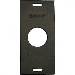 PRO-SAFE - 30" Wide x 2" High Recycled Rubber Channelizer Base - USA Tool & Supply