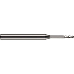 Harvey Tool - 0.01" Diam, 0.03" LOC, 2 Flute Solid Carbide Ball End Mill - Exact Industrial Supply