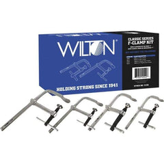 Wilton - Sliding Arm Clamp Sets Clamp Type: Standard Throat Depths (Decimal Inch): 2.2500; 4.7500; 5.5000 - USA Tool & Supply