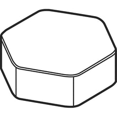 Kennametal - HNEN0905 Grade KD200 CBN Milling Insert - Uncoated, 5.65mm Thick, 5/8" Inscribed Circle - USA Tool & Supply