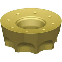 Kennametal - RPPT1204 432 Grade SP6519 Carbide Milling Insert - TiAlN Finish, 3/16" Thick, 12mm Inscribed Circle - USA Tool & Supply