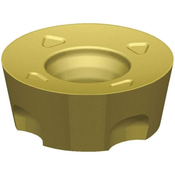 Kennametal - RPPT1204 432 Grade KCSM40 Carbide Milling Insert - TiN Finish, 3/16" Thick, 12mm Inscribed Circle - USA Tool & Supply