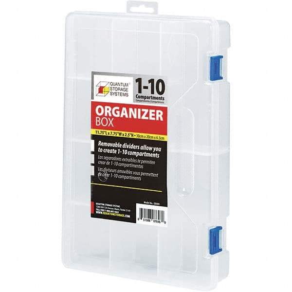 Quantum Storage - Compartment Storage Boxes & Bins Type: Storage Box Number of Compartments: 10.000 - USA Tool & Supply