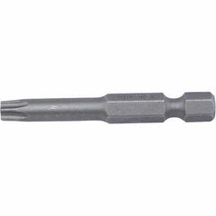 Wiha - T6 Power Bit - 1/4" Drive, 2" OAL - USA Tool & Supply