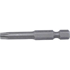 Wiha - T9 Power Bit - 1/4" Drive, 2" OAL - USA Tool & Supply