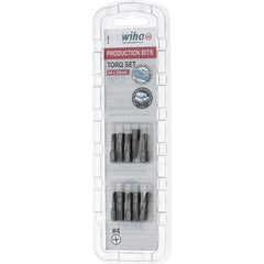 Wiha - 1/4" Drive, #4 Torq-Set Screwdriver Bit - 1" OAL - USA Tool & Supply