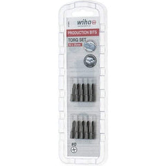 Wiha - 1/4" Drive, #0 Torq-Set Screwdriver Bit - 1" OAL - USA Tool & Supply