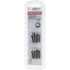 Wiha - 1/4" Drive, #2 Torq-Set Screwdriver Bit - 1" OAL - USA Tool & Supply