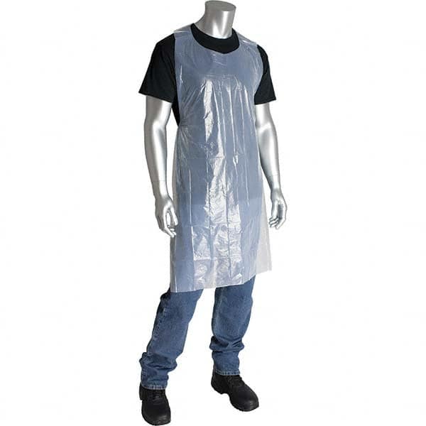 PIP - Disposable & Chemical Resistant Aprons Garment Style: Bib Apron Garment Type: Chemical Resistant - USA Tool & Supply