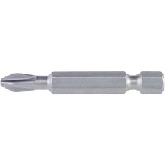 Wiha - #2 Power Bit - 1/4" Drive, 2" OAL - USA Tool & Supply