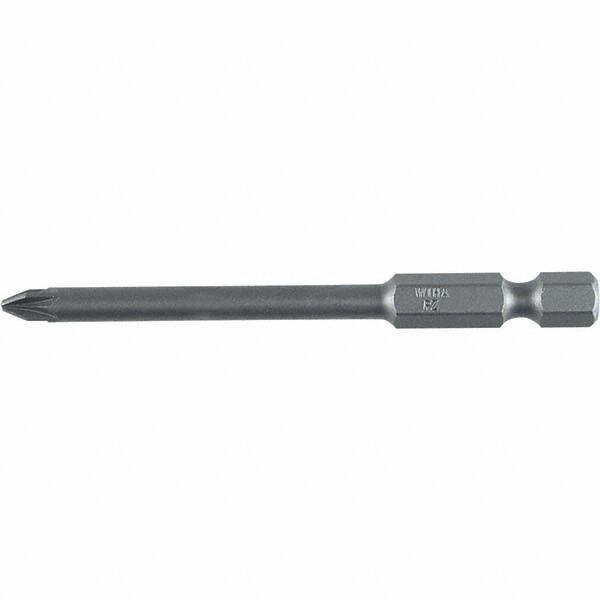 Wiha - PZ.0 Power Bit - 1/4" Drive, 2-3/4" OAL - USA Tool & Supply