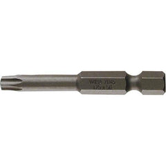 Wiha - T50 Power Bit - 1/4" Drive, 2" OAL - USA Tool & Supply