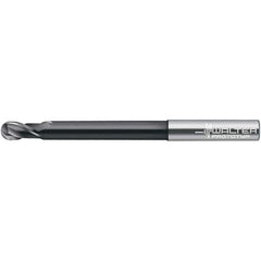Walter-Prototyp - 8mm Diam, 8mm LOC, 2 Flute Solid Carbide Ball End Mill - TiAlN Finish, 120mm OAL, 8mm Shank Diam - USA Tool & Supply