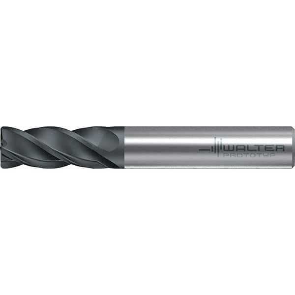 Walter-Prototyp - 20mm, 4 Flute, Solid Carbide, 1.65mm End Mill - 4-3/32" OAL, 38° Helix, Right Hand Flute, 38mm LOC, Right Hand Cut - USA Tool & Supply