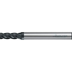 Walter-Prototyp - 5mm, 13mm LOC, 6mm Shank Diam, 57mm OAL, 4 Flute, Solid Carbide Square End Mill - TiAlN Finish, 38° Helix, Right Hand Cut, Right Hand Flute, Series MC251-A-4-B - USA Tool & Supply