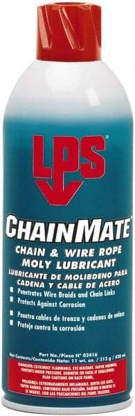 LPS - 16 oz Aerosol Extreme Temperature Chain & Cable Lubricant - Gray/Black, 0 to 300°F - USA Tool & Supply