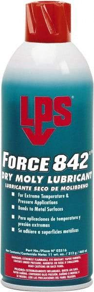 LPS - 11 oz Aerosol Dry Film with Moly Lubricant - Dark Gray, 0°F to 842°F - USA Tool & Supply
