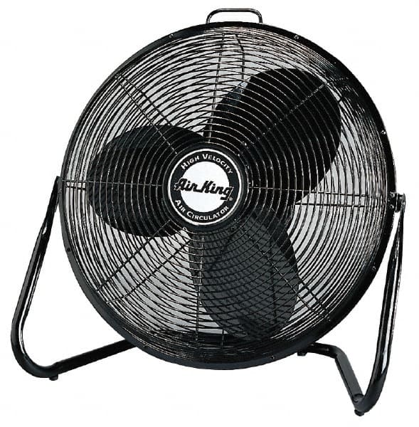 Air King - 20" Blade, 2,025, 2,650 & 3,625 CFM, Low Floor Stand Industrial Circulation Fan - USA Tool & Supply