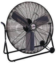 Air King - 30" Blade, 1/4 hp, 3,450, 6,000 & 7,650 CFM, Low Floor Stand Industrial Circulation Fan - USA Tool & Supply