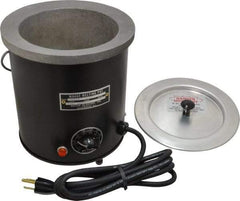 WAAGE - 2 Qt, 5" Deep, 150 to 450°F, Dip Coat Pot - 5-1/2" ID, 115 Volts, 600 Watts - USA Tool & Supply